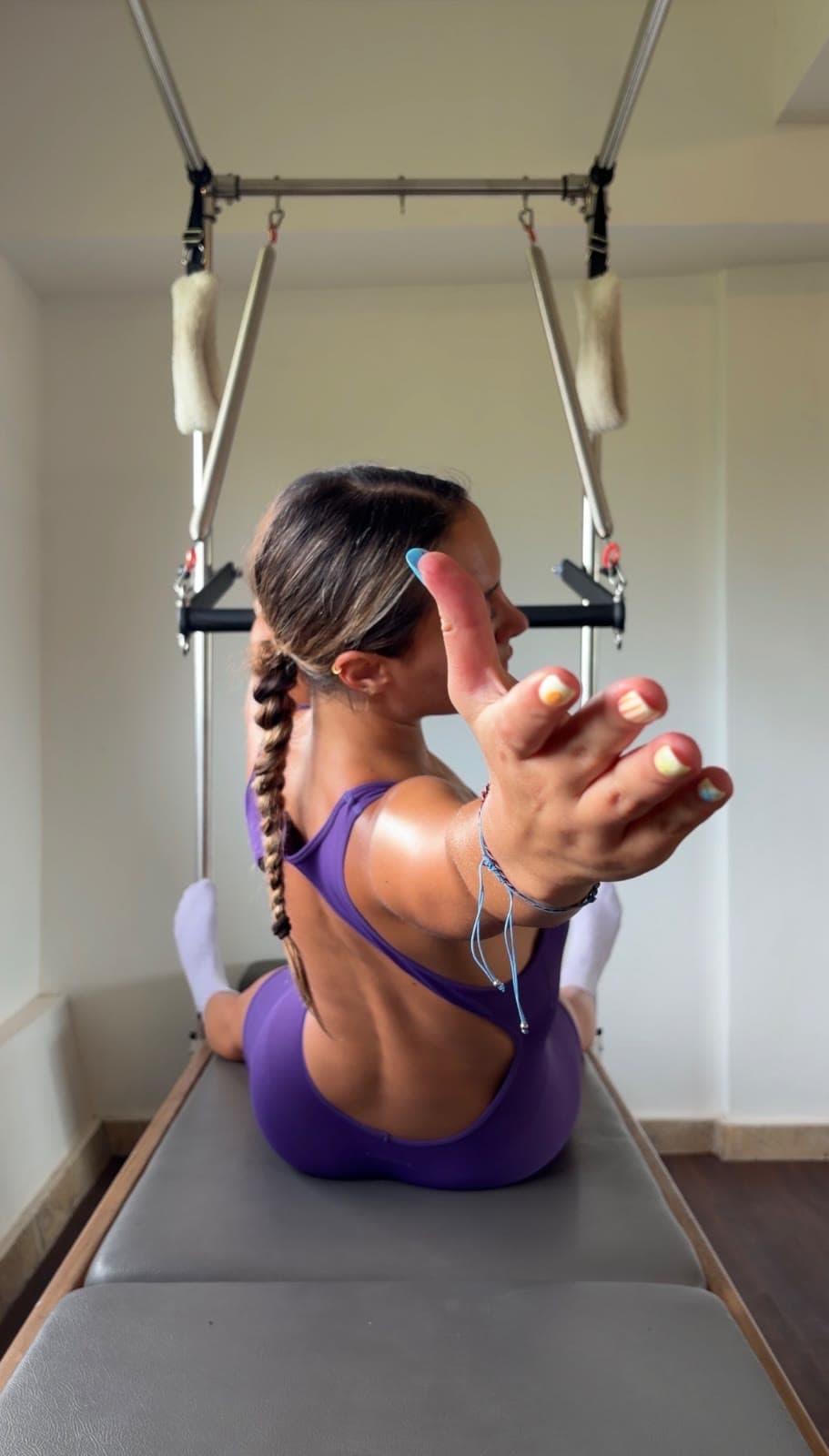 Bella on the apparatus